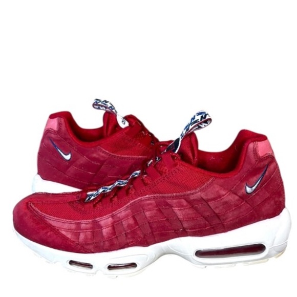 Nike Mens Air Max 95 TT Pull Tab Gym Shoes Red Size 11 Sneakers - Picture 9 of 9